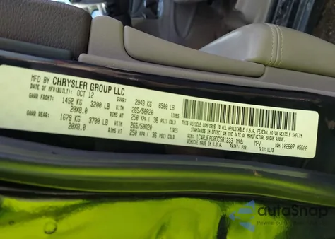 2013 Jeep Grand Cherokee Laredo z USA, uszkodzony, nr VIN 1C4RJFAG0DC581233